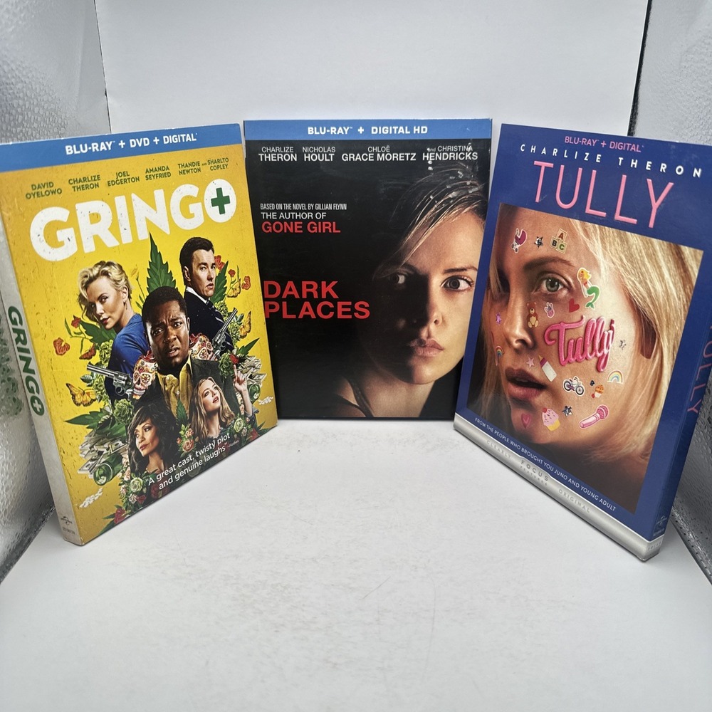 Dark Places Gringo Tully Charlize Theron Blu Ray LOT Bundle Slipcovers Excellent